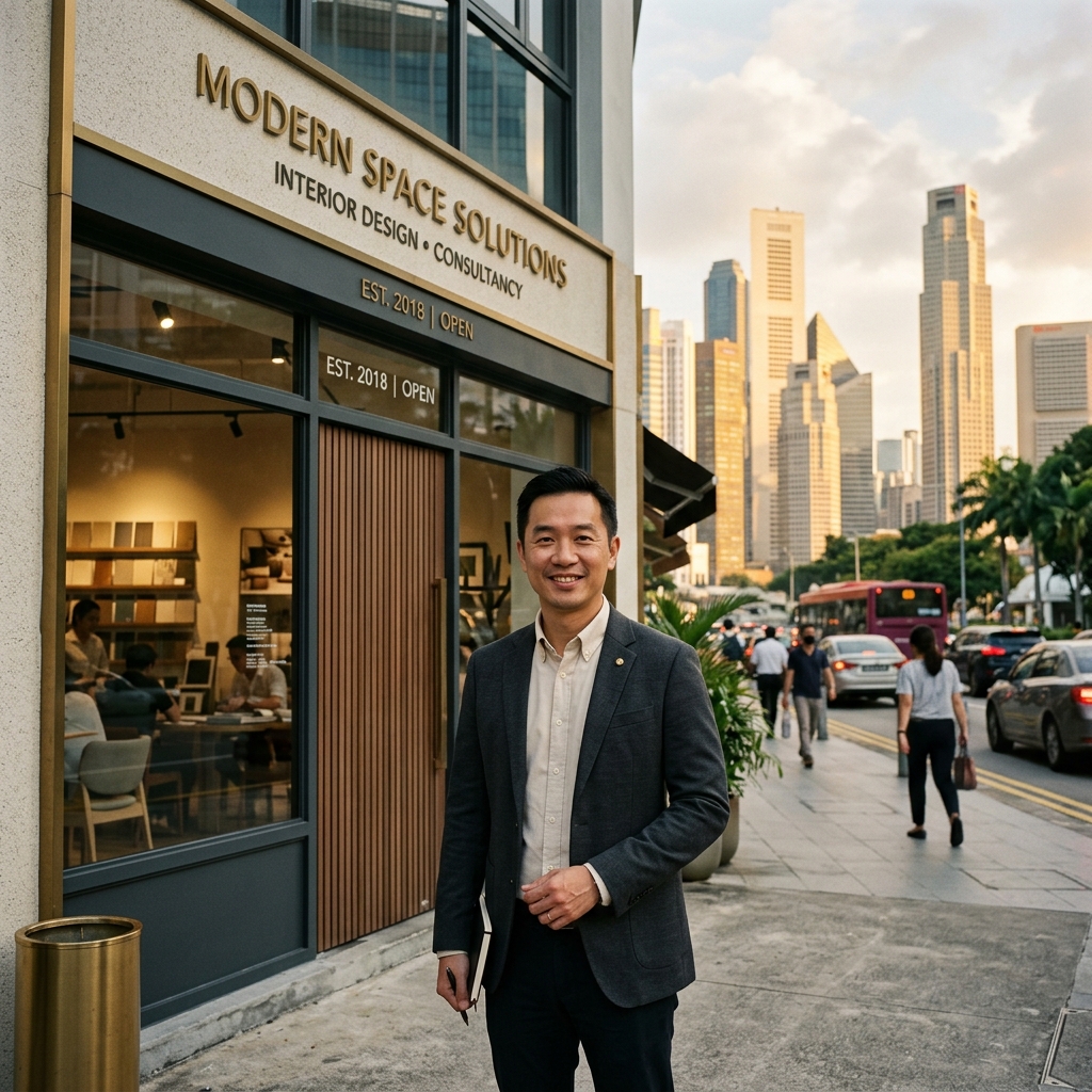 Singapore business owner and commercial building