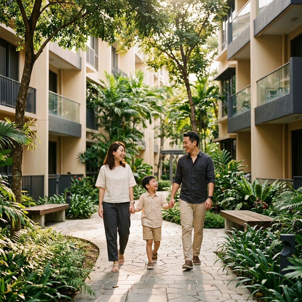 Family lifestyle scene for life and health insurance